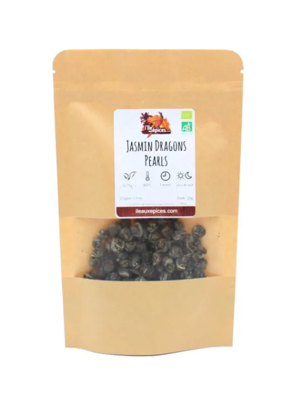 L'ile aux épices Thés Verts*Jasmin Dragons Pearls Bio