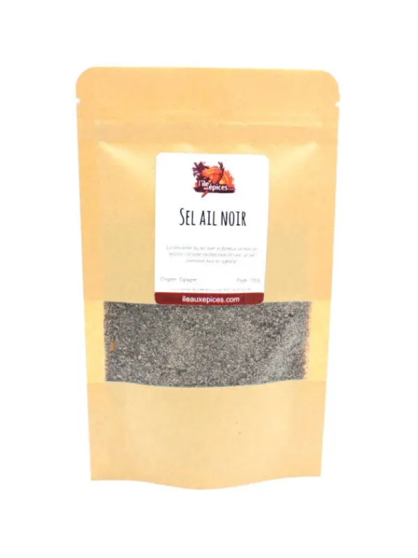L'ile aux épices Sels Parfumés*Sel à l'ail noir